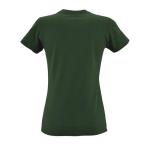 Women's 100% cotton t-shirt in colours, 190 g/m2, SOL'S Imperial dark green colour rear view