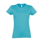 Women's 100% cotton t-shirt in colours, 190 g/m2, SOL'S Imperial light blue colour