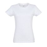 Women's 100% cotton t-shirt in colours, 190 g/m2, SOL'S Imperial heather light grey colour