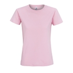 Women's 100% cotton t-shirt in colours, 190 g/m2, SOL'S Imperial pastel pink colour