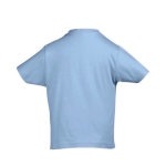 Children's t-shirt, 100% cotton, 190 g/m2, SOL'S Imperial pastel blue colour rear view