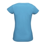 Women's 100% cotton V-neck t-shirt, 150 g/m2, SOL'S Moon rear view