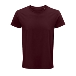 T-shirt from organic cotton, 150 g/m2, SOL'S Crusader burgundy colour eighth view