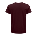 T-shirt from organic cotton, 150 g/m2, SOL'S Crusader burgundy colour rear view