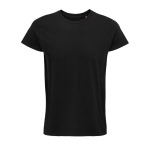 T-shirt from organic cotton, 150 g/m2, SOL'S Crusader black colour third view