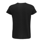 T-shirt from organic cotton, 150 g/m2, SOL'S Crusader black colour rear view