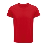 T-shirt from organic cotton, 150 g/m2, SOL'S Crusader red colour fifth view