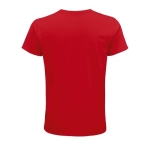 T-shirt from organic cotton, 150 g/m2, SOL'S Crusader red colour rear view