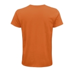 T-shirt from organic cotton, 150 g/m2, SOL'S Crusader orange colour rear view