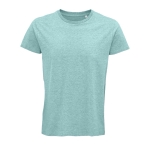 T-shirt from organic cotton, 150 g/m2, SOL'S Crusader turquoise colour