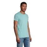 T-shirt from organic cotton, 150 g/m2, SOL'S Crusader turquoise colour second photographic view