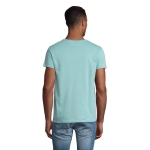 T-shirt from organic cotton, 150 g/m2, SOL'S Crusader turquoise colour third photographic view