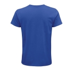 T-shirt from organic cotton, 150 g/m2, SOL'S Crusader royal blue colour rear view