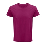 T-shirt from organic cotton, 150 g/m2, SOL'S Crusader fuchsia colour