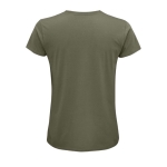 T-shirt from organic cotton, 150 g/m2, SOL'S Crusader khaki colour rear view