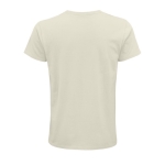 T-shirt from organic cotton, 150 g/m2, SOL'S Crusader natural colour rear view