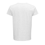 T-shirt from organic cotton, 150 g/m2, SOL'S Crusader heather light grey colour rear view