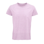 T-shirt from organic cotton, 150 g/m2, SOL'S Crusader light pink colour