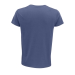 T-shirt from organic cotton, 150 g/m2, SOL'S Crusader denim blue colour rear view