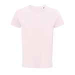 T-shirt from organic cotton, 150 g/m2, SOL'S Crusader pastel pink colour