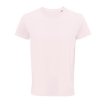 T-shirt from organic cotton, 150 g/m2, SOL'S Crusader pastel pink colour