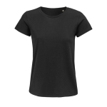 Women's t-shirt from 100% cotton, 150 g/m2, SOL'S Crusade black colour third view