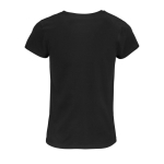 Women's t-shirt from 100% cotton, 150 g/m2, SOL'S Crusade black colour rear view