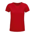 Women's t-shirt from 100% cotton, 150 g/m2, SOL'S Crusade red colour fifth view