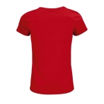 Women's t-shirt from 100% cotton, 150 g/m2, SOL'S Crusade red colour rear view