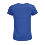 Women's t-shirt from 100% cotton, 150 g/m2, SOL'S Crusade royal blue colour rear view