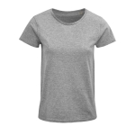 Women's t-shirt from 100% cotton, 150 g/m2, SOL'S Crusade marbled grey colour