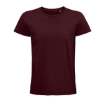 Fitted unisex t-shirt from cotton, 175 g/m2, SOL'S Pioneer burgundy colour eighth view