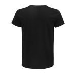 Fitted unisex t-shirt from cotton, 175 g/m2, SOL'S Pioneer black colour rear view