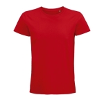 Fitted unisex t-shirt from cotton, 175 g/m2, SOL'S Pioneer red colour fifth view