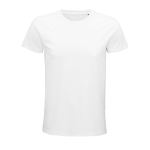 Fitted unisex t-shirt from cotton, 175 g/m2, SOL'S Pioneer white colour ninth view