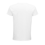 Fitted unisex t-shirt from cotton, 175 g/m2, SOL'S Pioneer white colour rear view