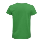 Fitted unisex t-shirt from cotton, 175 g/m2, SOL'S Pioneer green colour rear view