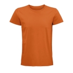 Fitted unisex t-shirt from cotton, 175 g/m2, SOL'S Pioneer orange colour