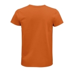 Fitted unisex t-shirt from cotton, 175 g/m2, SOL'S Pioneer orange colour rear view