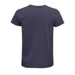 Fitted unisex t-shirt from cotton, 175 g/m2, SOL'S Pioneer titanium colour rear view