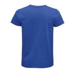 Fitted unisex t-shirt from cotton, 175 g/m2, SOL'S Pioneer royal blue colour rear view