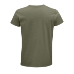 Fitted unisex t-shirt from cotton, 175 g/m2, SOL'S Pioneer khaki colour rear view