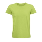 Fitted unisex t-shirt from cotton, 175 g/m2, SOL'S Pioneer light-green colour eighth view