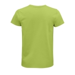 Fitted unisex t-shirt from cotton, 175 g/m2, SOL'S Pioneer light-green colour rear view