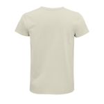 Fitted unisex t-shirt from cotton, 175 g/m2, SOL'S Pioneer natural colour rear view