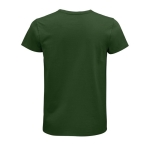 Fitted unisex t-shirt from cotton, 175 g/m2, SOL'S Pioneer dark green colour rear view