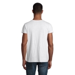 Fitted unisex t-shirt from cotton, 175 g/m2, SOL'S Pioneer heather light grey colour third photographic view