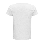 Fitted unisex t-shirt from cotton, 175 g/m2, SOL'S Pioneer heather light grey colour rear view