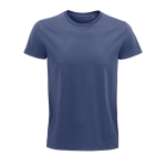 Fitted unisex t-shirt from cotton, 175 g/m2, SOL'S Pioneer denim blue colour