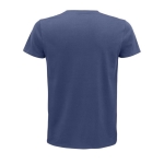 Fitted unisex t-shirt from cotton, 175 g/m2, SOL'S Pioneer denim blue colour rear view